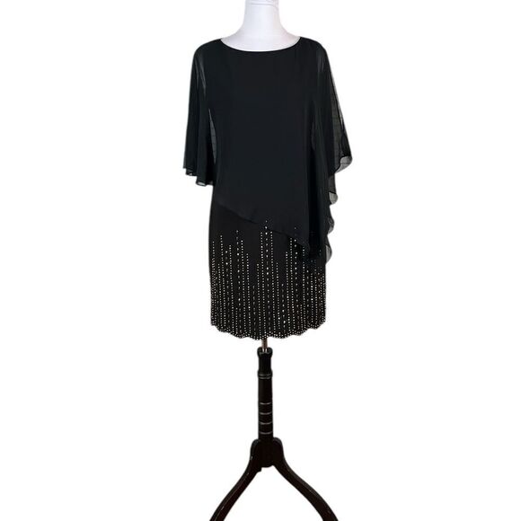 DJ-Jaz Women’s Embellished Sheath Overlay Dress, Size 6, NWT - Picture 2 of 12